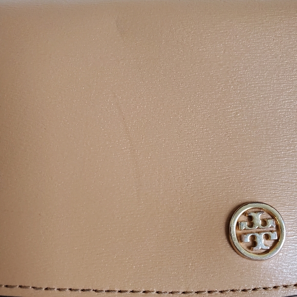 Sold Tory burch tan leather crossbody purse bag - Picture 6 of 9